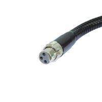 Omnitronic Schwanenhals schwarz XLR/XLR, 47cm