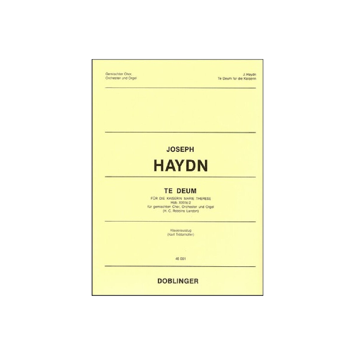 Te Deum C-Dur Hob.XXIII:C2