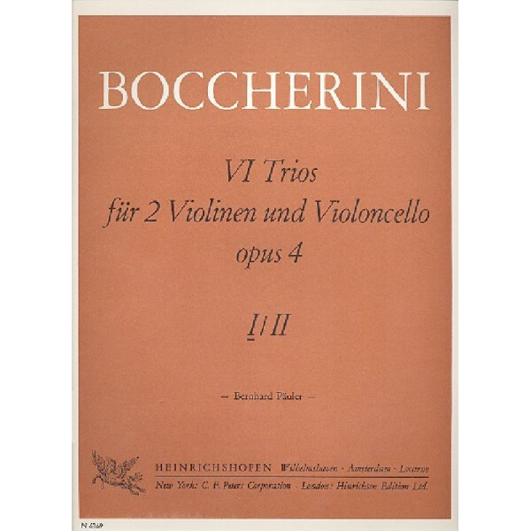 VI Trios op.4 Band 1 (Nr.1-3) für