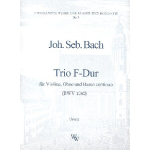 Trio F-Dur BWV1040 f&uuml;r Violine,