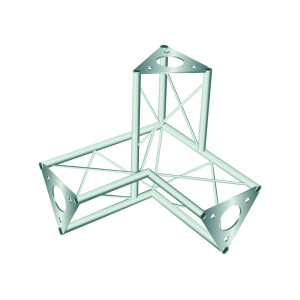 Decotruss SAL-32 corner 3-way left sil
