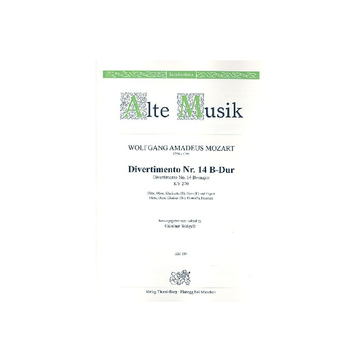 Divertimento B-Dur Nr.14 KV270 box