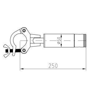 Alutruss CORS-25 Cornerbrace 25cm adapter