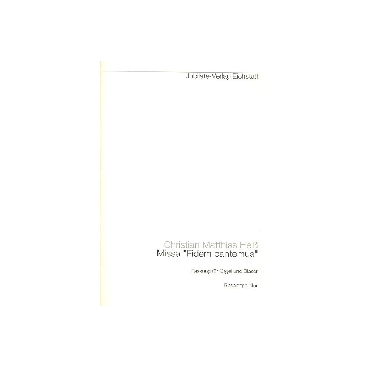 Missa Fidem cantemus