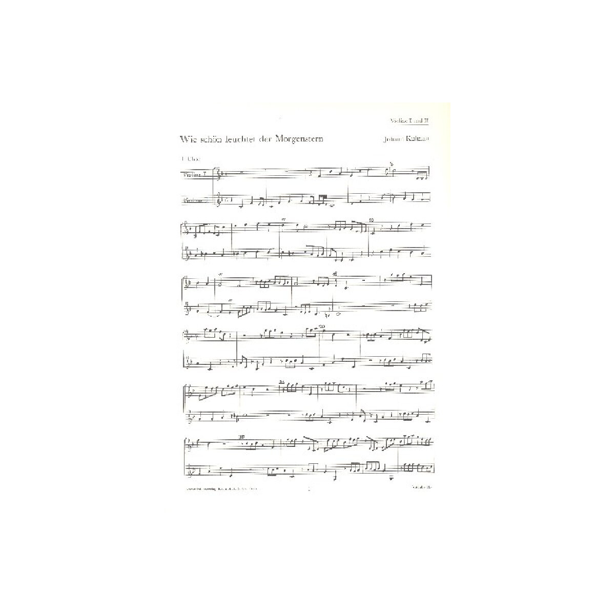 Wie schön leuchtet der Morgenstern