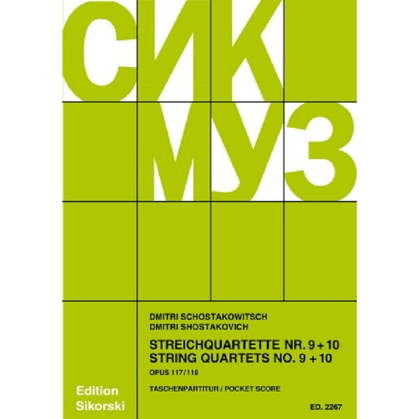 Streichquartette Nr.9-10