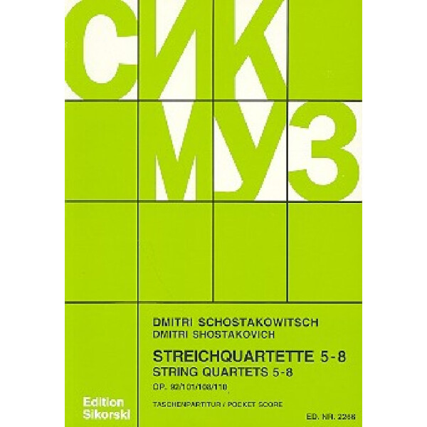 Streichquartette Nr.5-8