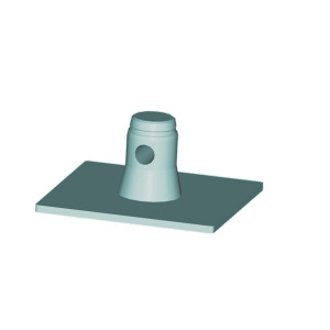 Alutruss SINGLELOCK Bodenplatte SBPM (eckig) MALE