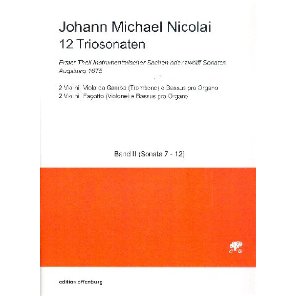 12 Triosonaten Band 2 (Nr.7-12)