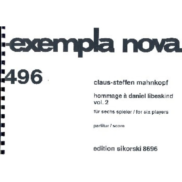 Hommage à Daniel Libeskind vol.2