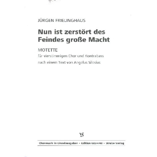 Nun ist zerstört des Feindes große Macht