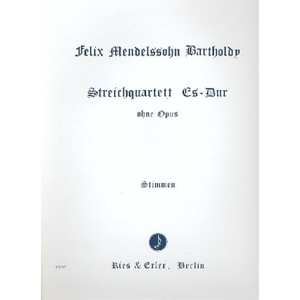 Streichquartett Es-Dur o.op.