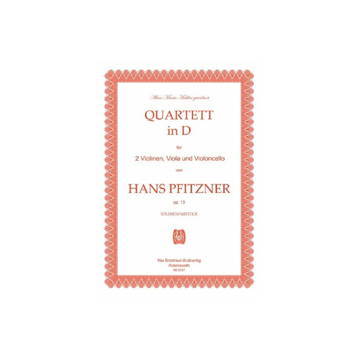 Streichquartett D-Dur op.13 box