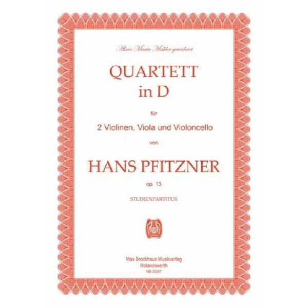 Streichquartett D-Dur op.13