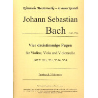 4 dreistimmige Fugen