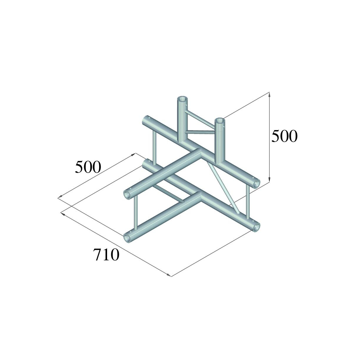 Alutruss Bilock BQ2-PAT42V 4-way T-piece