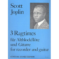 3 Ragtimes für Altblockflöte