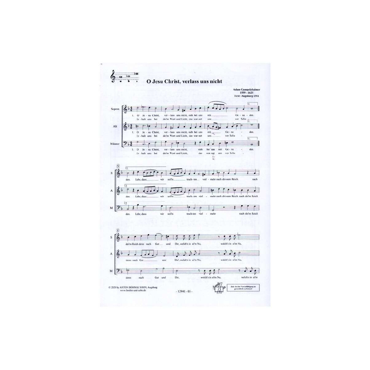 O Jesu Christ, verlass uns nicht