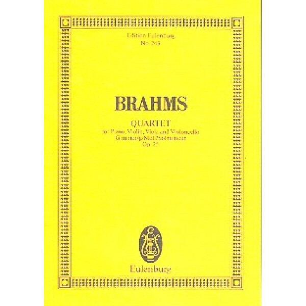 Quartett g-Moll op.25