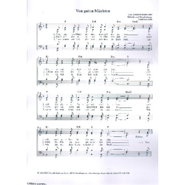 Von guten Mächten wunderbar geborgen