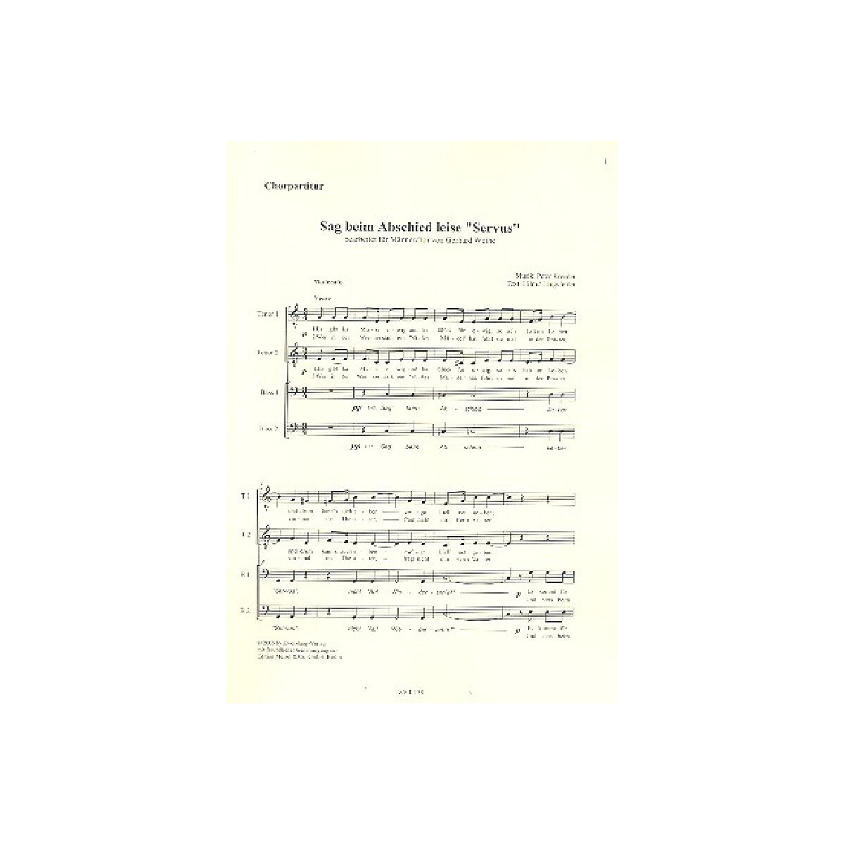 Sag beim Abschied leise Servus