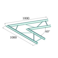 Alutruss Bilock BQ2-SPAC20H 2-way corner 60° sw