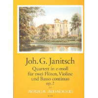 Quartett e-Moll op.2 für 2 Flöten,