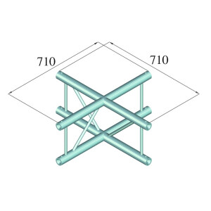 Alutruss Bilock BQ2-SPAC41V 4-way cross sw