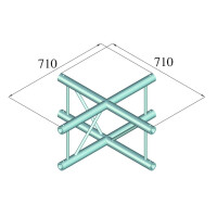 Alutruss Bilock BQ2-SPAC41V 4-way cross sw