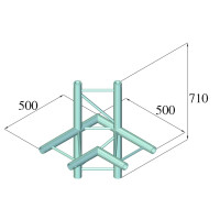 Alutruss Bilock BQ2-SPAC44H 4-way corner sw