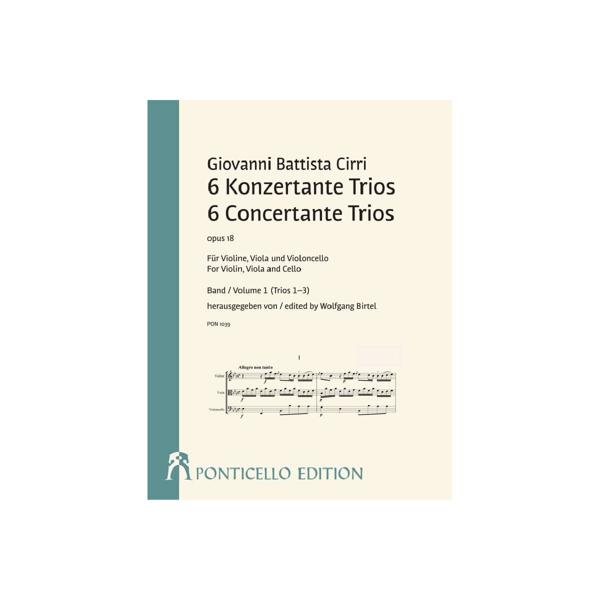 6 Konzertante Trios op.18 Band 1 (Trios  box