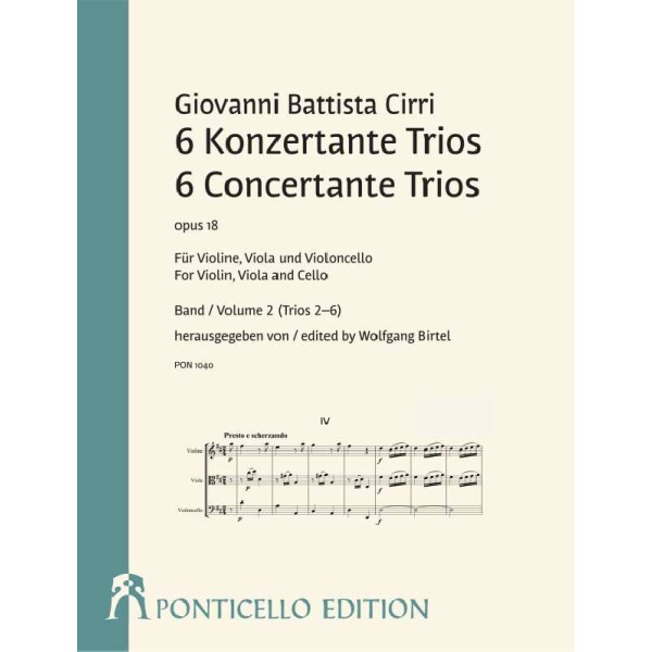6 Konzertante Trios op.18 Band 2 (Trios 4-6)