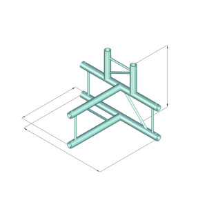 Alutruss Dekolock DQ2-SPAT42V 4-way T-piece sw