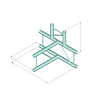 Alutruss Dekolock DQ2-SPAT42V 4-way T-piece sw