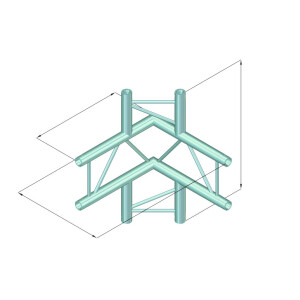 Alutruss Dekolock DQ2-SPAC44V 4-way corner sw