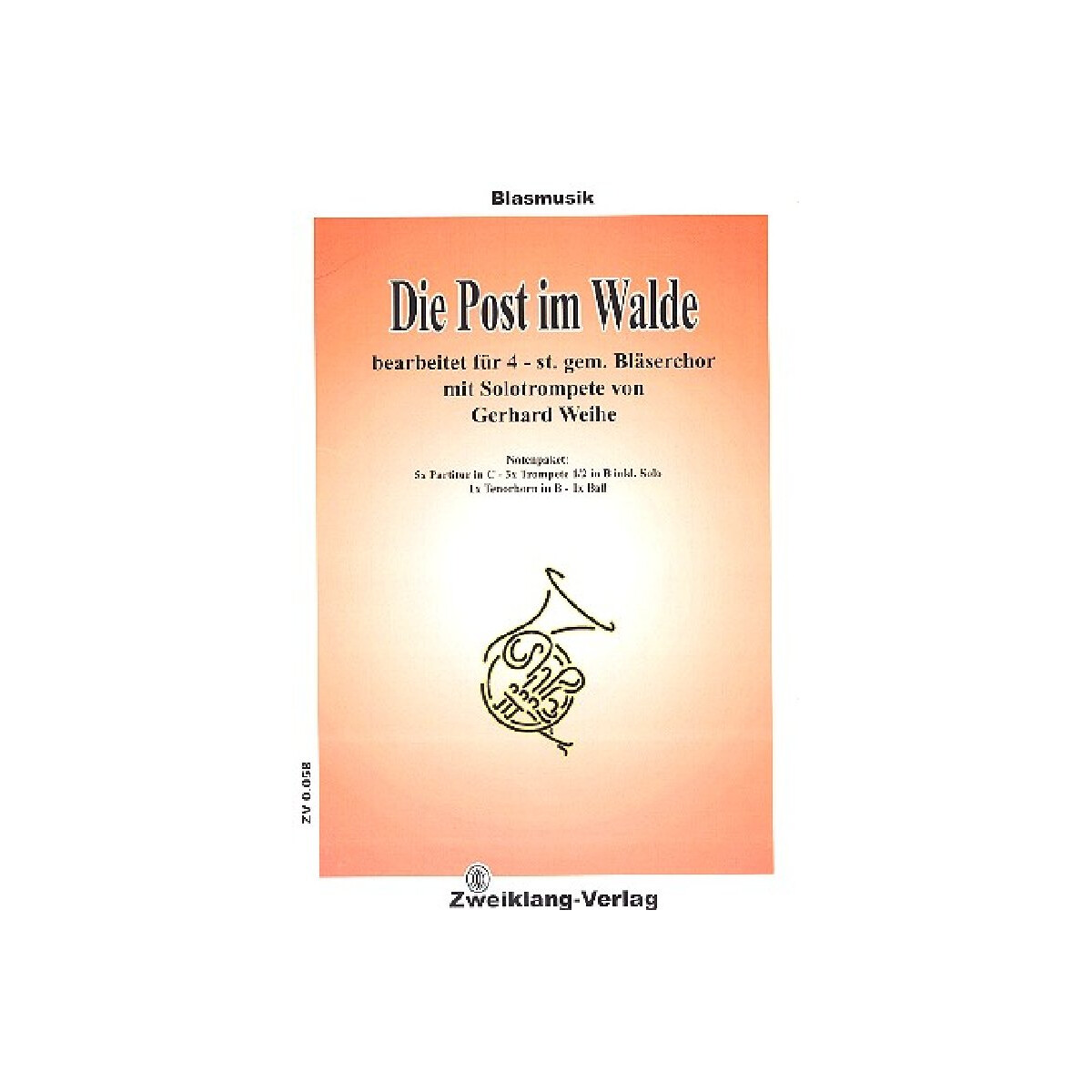 Die Post im Walde f&uuml;r Trompete und