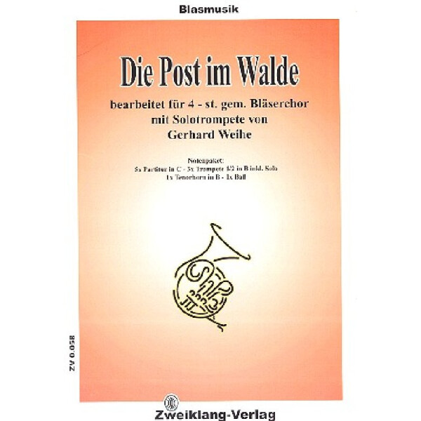 Die Post im Walde für Trompete und