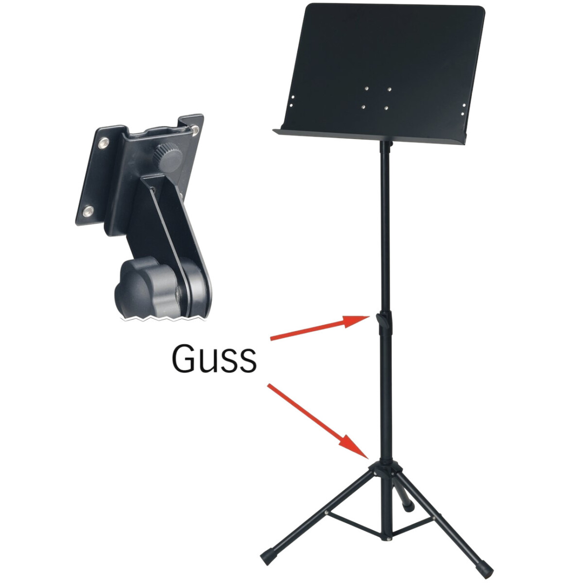 Gewa Orchesterpult OMS-25B Schwarz