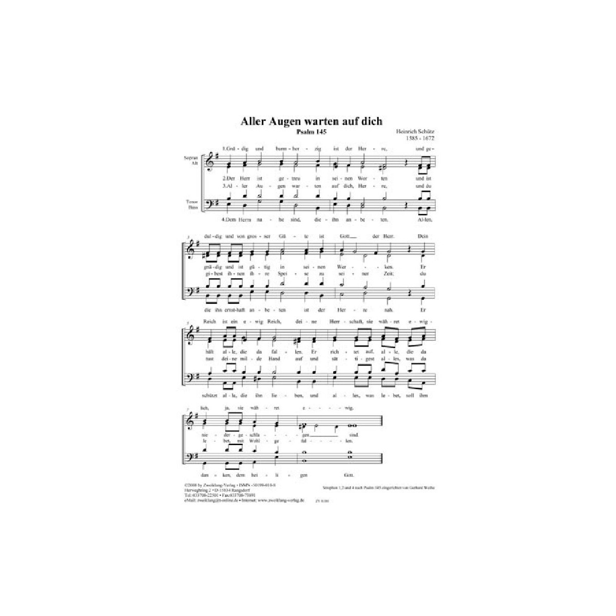 Aller Augen warten auf dich