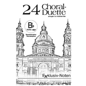 24 Choral-Duette f&uuml;r 2 B-Instrumente