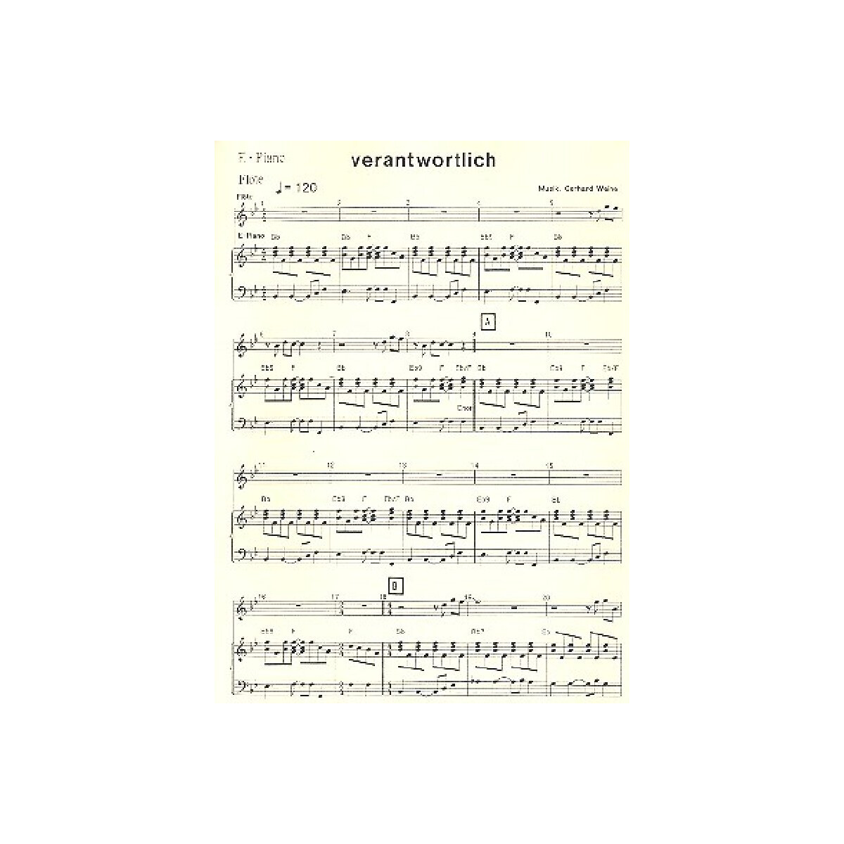 Verantwortlich für gem Chor,