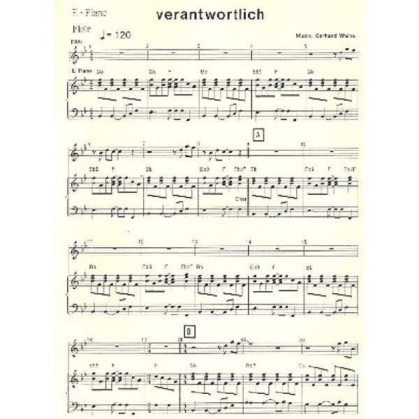 Verantwortlich für gem Chor,