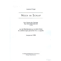 Noch im Schlaf für gem Chor a cappella