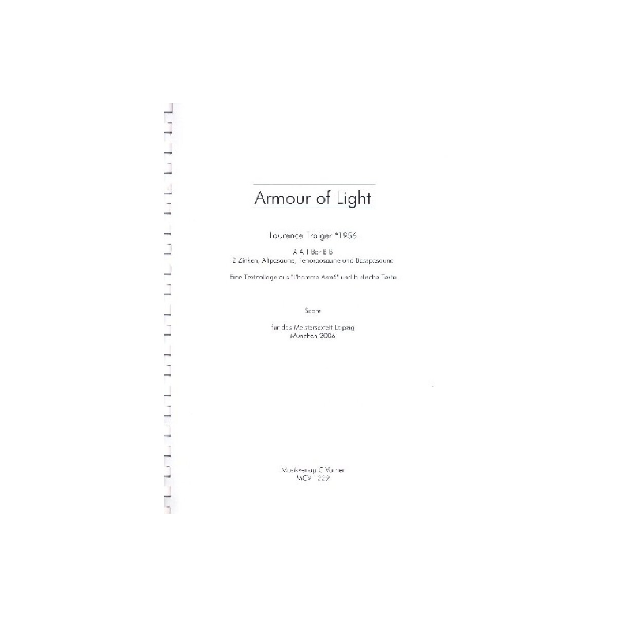 Armour of Light für gem Chor (AATBarBB),