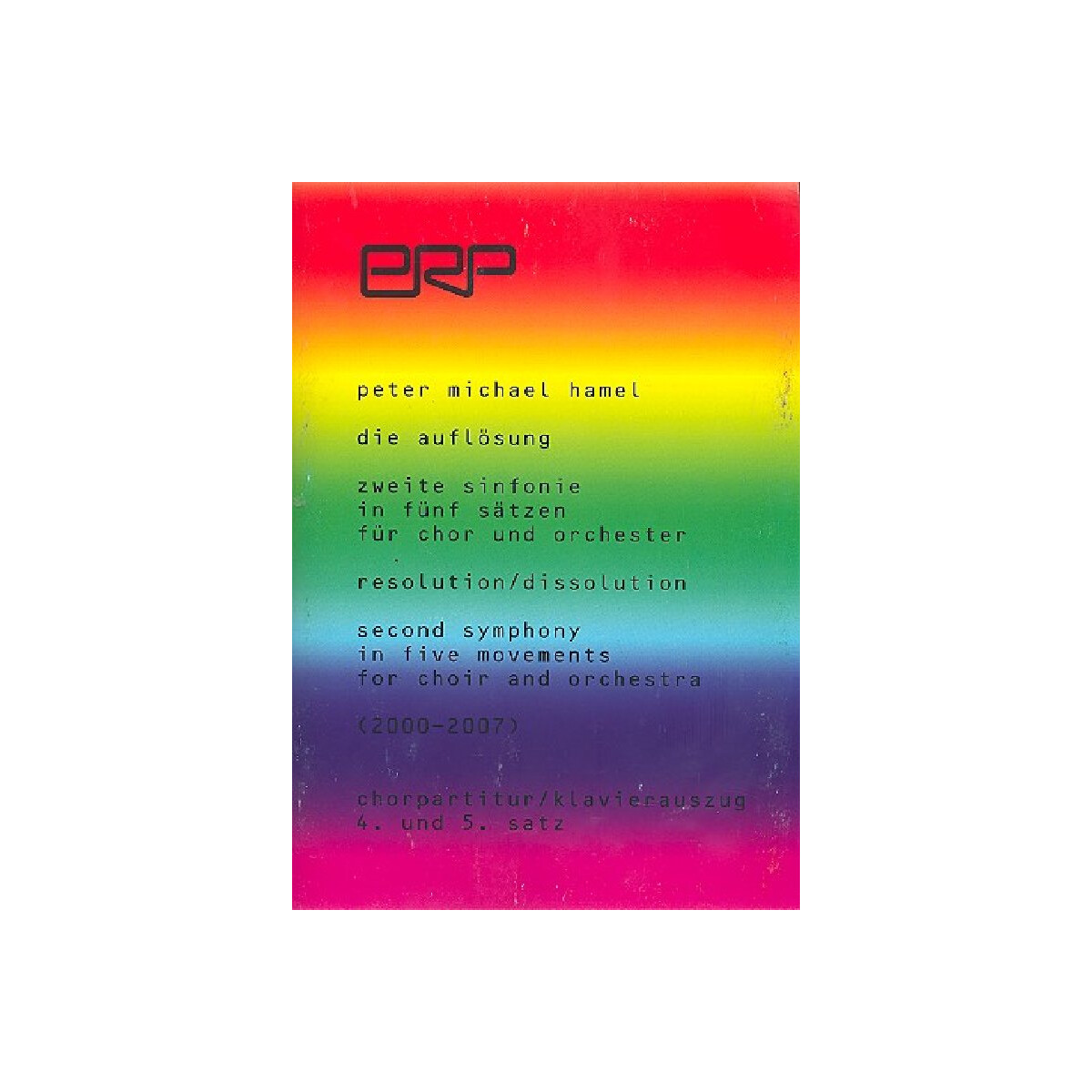 Sinfonie Nr.2 Die Auflösung für