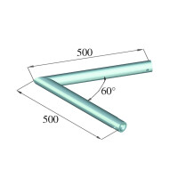 Alutruss Dekolock DQ1-SC20 2-Weg-Ecke 60° sw