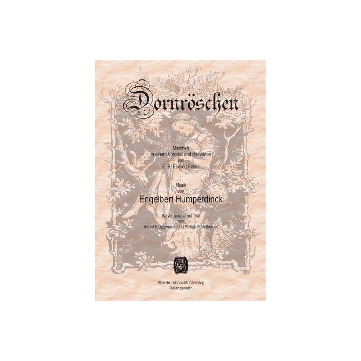 Dornröschen Klavierauszug (dt)