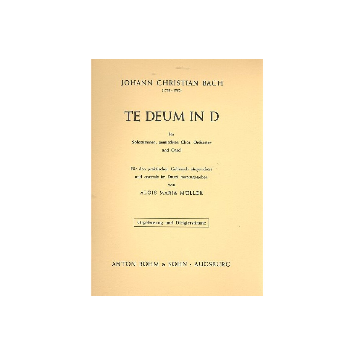 Te deum D-Dur