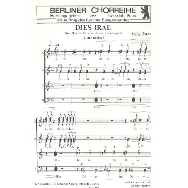 Dies Irae für gem Chor