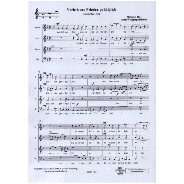 Verleih uns Frieden gnädiglich